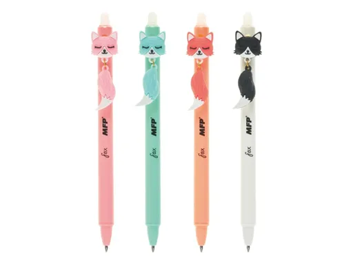 Kuličkové pero gumovací Fox, 0,5, modré