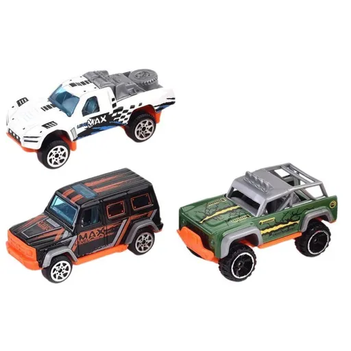 MaDe Auta kovová sada 3 ks barevná varianta 1