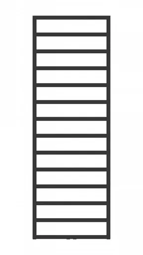 HOPA Koupelnový radiátor PERTH černá barva Barva Černá , Doporučená topná tyč (W) 600, Rozměr A 50, Rozměr C 175, Skutečný rozměr radiátoru (v mm) 500 x 1720 mm, Typ připojení Středové 50 mm RADPER501731SP