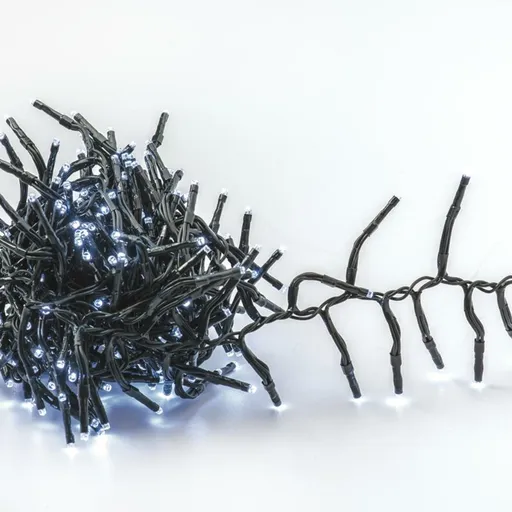 ACA Lighting 300 LED řetěz (po 5cm) s efekty, CW, 220-240V, IP44, 5m, zelený kabel X083002142