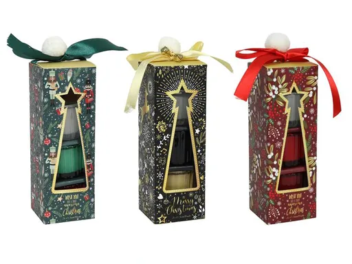 HIT Vonná svíčka ve skle 4 hodiny MIX barev 3ks