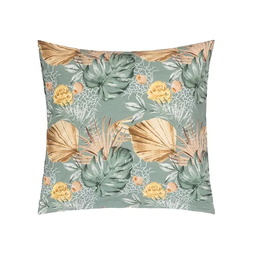 Bellatex Polštářek Adéla Monstera, růže žlutá, 40 x 40 cm