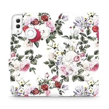 Flipové pouzdro na mobil Honor 10 Lite - MD01S Růže na bílé (5903226713028)