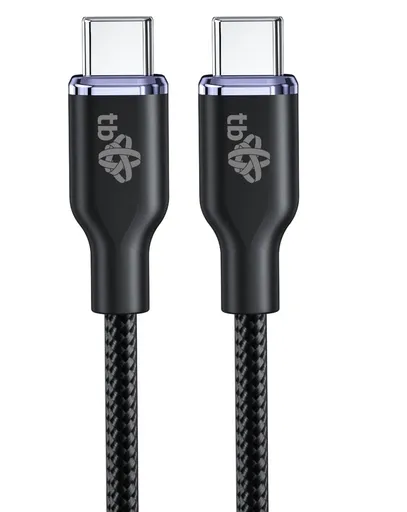 TB USB C - USB C 60W Glamour kabel 1,5m černý