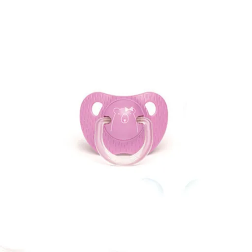 SUAVINEX Evolution dudlík anatomický, silikon, +18m, fialová méďa