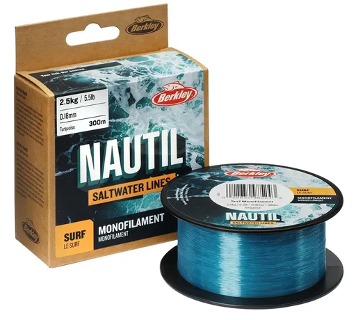 Berkley vlasec nautil monofil surf turquoise 300 m - 0,18 mm 2,5 kg