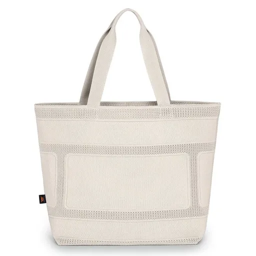 Halfar Pletená nákupní taška MONO - Off-white