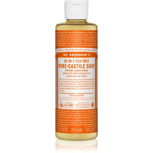 Dr. Bronner’s Tea Tree tekuté univerzální mýdlo 240 ml