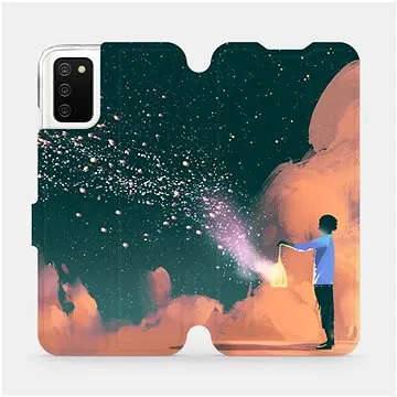 Flipové pouzdro na mobil Samsung Galaxy A02s - VA14P Postava s lampou (5903516654420)