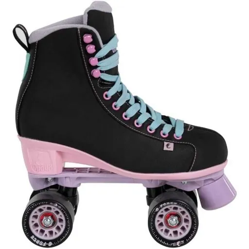 Powerslide CHAYA QUAD MELROSE BLACK PINK Retro kolečkové brusle, černá, velikost