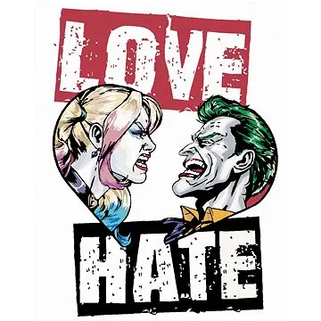 Zuty - Harley quinn a joker (batman), 40×50 cm (HRAwlmal127nad)