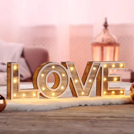 Haushalt international LED dekorace Love