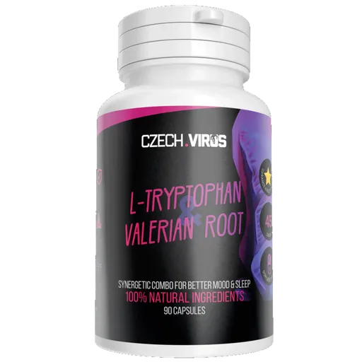 Czech Virus L-Tryptophan & Valerian Root - 90 kapslí