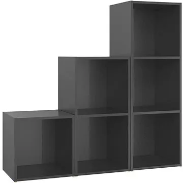 SHUMEE 3 ks šedá s vysokým leskem, 3080086 (3080086)