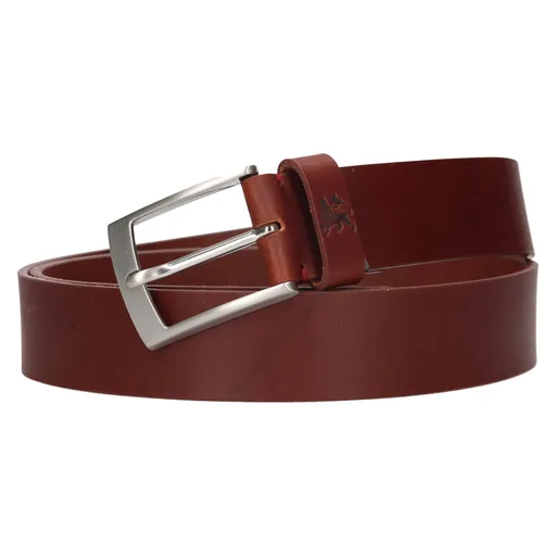 Pánský kožený opasek Lerros Malon - koňak