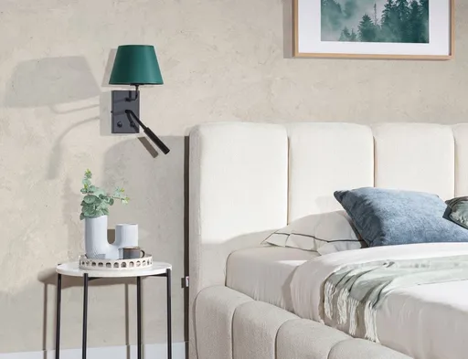 Vespillo 18x26x38cm nástěnné svítidlo 2A zelený/zlatý