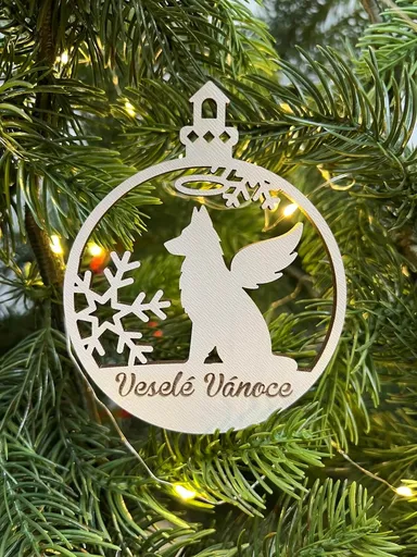 Vsepropejska Vánoční baňka s německým ovčákem – ozdoba na stromeček Typ: Baňka 3