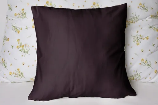 Polášek Jednobarevný povlak na polštář Jersey - Hnědofialová | 40 x 40 cm