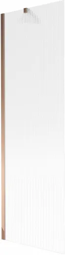 MEXEN/S Next vanová zástěna FIX 60 x 150, proužky, růžové zlato 895-060-000-00-09-60