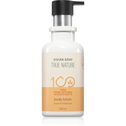 Vivian Gray True Nature Cedar & Patchouli vyživující tělové mléko 300 ml