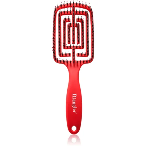 Dtangler Dry Blow, Glow And Go hranatý kartáč na foukání barva Red Scarlett 1 ks