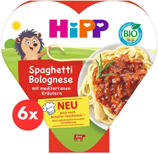 HiPP BIO Boloňské špagety 6× 250 g (4062300255067)