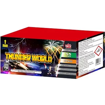 Ohňostroj - baterie výmetnic thunder world 55 ran  (8595596317677)