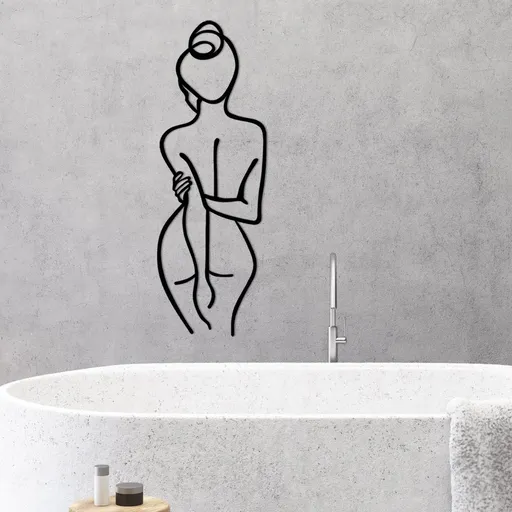 Dekorativní kovový doplněk na zeď Woman Body