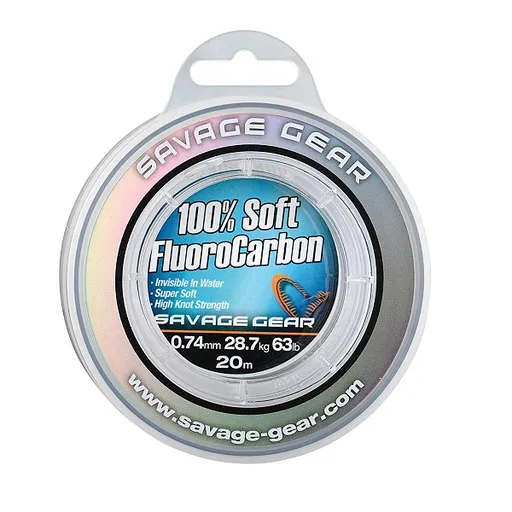 Savage gear fluorocarbon soft fluoro carbon 50 m-průměr 0,17 mm / nosnost 2,1 kg