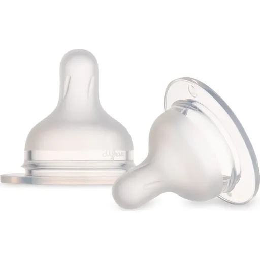 Canpol babies Savička silikonová k lahvi S - Shape 6m+ 2 ks střední