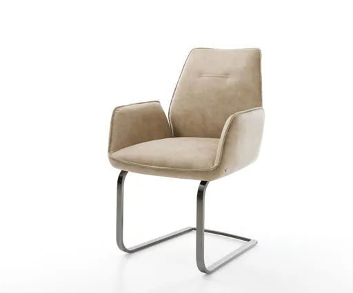 Cantilever Zoa-Flex mikrovlákno béžové barvy vintage cantilever