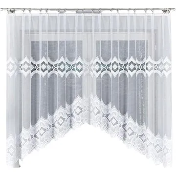 MyBestHome Dekorační oblouková krátká záclona LUCYNA bílá 310x160 cm (5907693226227)