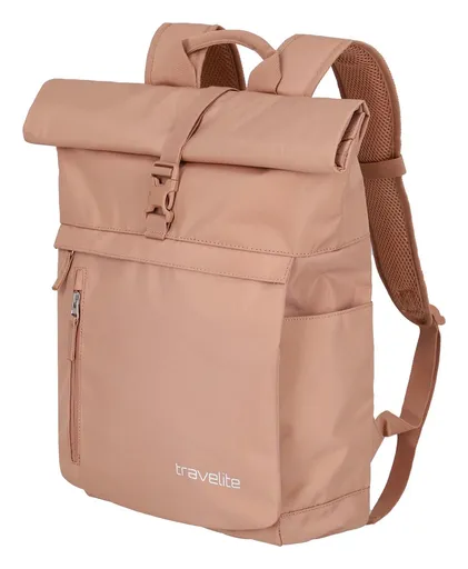 Dámský batoh na notebook Travelite Basics Rollup Backpack Rose