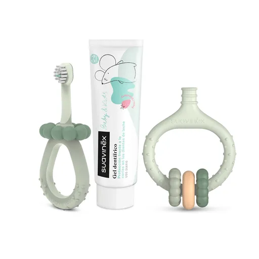 Suavinex Sada na ústní hygienu 3 ks zelená