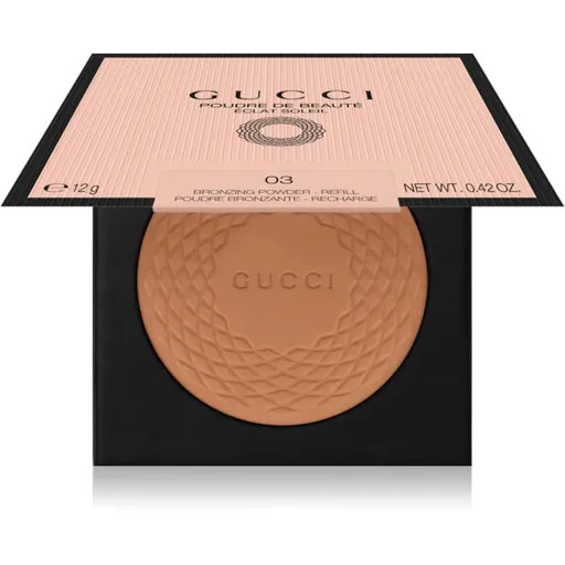 Gucci Gucci Beauty Poudre De Beauté Éclat Soleil Powder bronzer – náhradní náplň odstín 03 12 g
