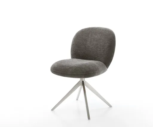 Jídelní židle Nube-Flex bouclé měkký tmavě béžová křížová