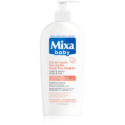 Mixa Baby sprchový gel a šampon 2 v 1 pro děti 400 ml