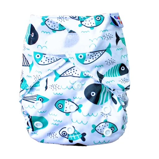 GaGa's pleny Novorozenecké svrchní kalhotky Fish