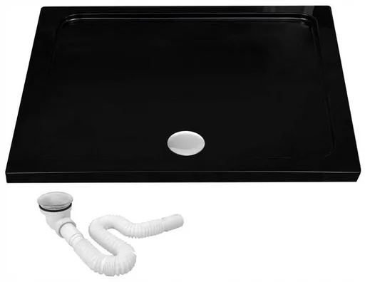 REA Sprchová vanička Savoy 80x100 černá REA-K4087