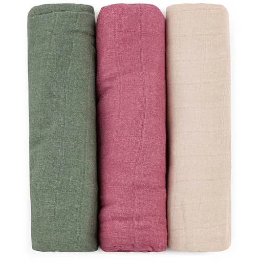 Petite&Mars Moussy látkové pleny Botanic Tones 68 x 68 cm 3 ks