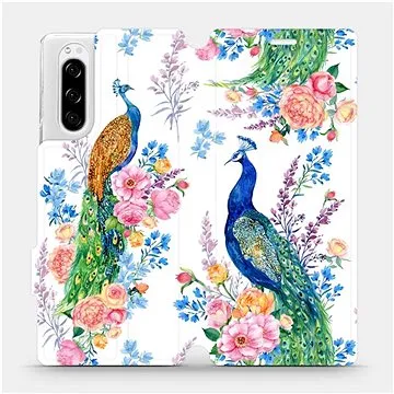 Flipové pouzdro na mobil Sony Xperia 5 - MX08S Pávi (5903516058686)