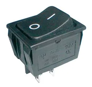 Přepínač kolébkový   2pol./4pin  ON-OFF 250V/15A  černý