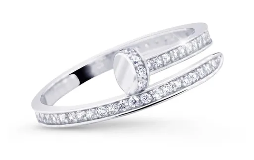 Cutie Diamonds Okouzlující zlatý prsten s diamanty DZ5020-10-X-2 55 mm