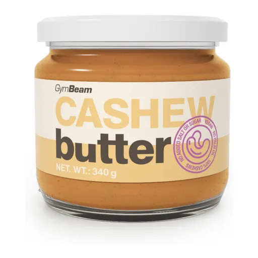 GymBeam KEŠU MÁSLO - 340 G - JEMNÉ Ořechové máslo, , velikost