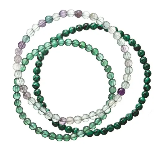 Evolution Group - Pavona Set korálkových náramků z minerálů 43043.3 zelený