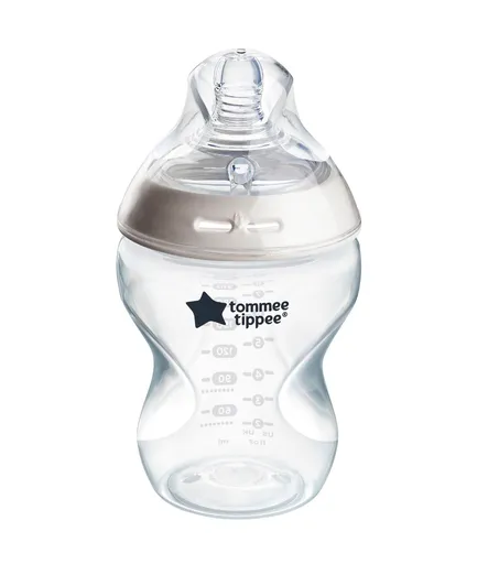 Tommee Tippee Natural Start Samosterilizační kojenecká láhev s Anti-Colic savičkou Pomalý průtok 0m+ 260 ml 1 ks čirá