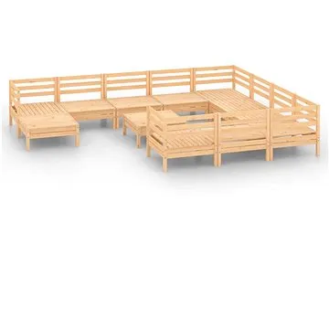 12dílná zahradní sedací souprava masivní borovice, 3083309 (3083309)