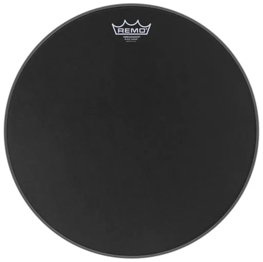 Remo 16" Ambassador Black Suede