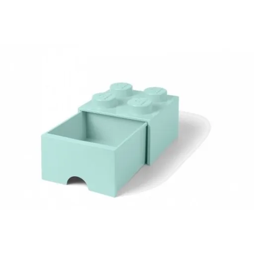 LEGO® úložný box 4 s šuplíkem aqua