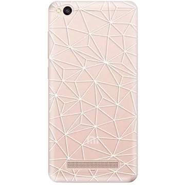 iSaprio Abstract Triangles 03 - white pro Xiaomi Redmi 4A (trian03w-TPU2-Rmi4A)